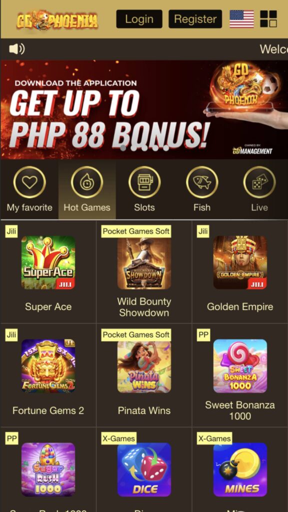 GDPHOENIX888 Casino App Preview - Lobby